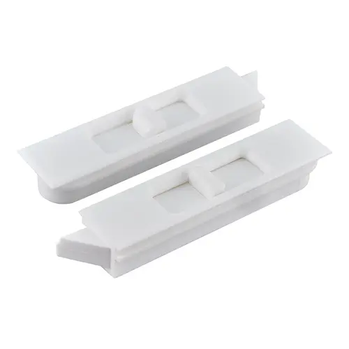Brixwell 85-910wa Silver Line Snap In Tilt Latch Nose Left And Right Hand 5/64" Stile Snap Size 1/4" Nose Size White Finish Pair