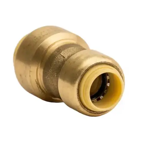 ProBite LF8401R ProBite 1/2" x 3/8" Push-to-Connect Brass Reducing Coupling Fitting