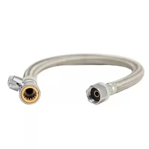 ProBite LF745SR ProBite 1/2" Push-to-Connect x 1/2" FIP x 18" Straight Stop Faucet Connector