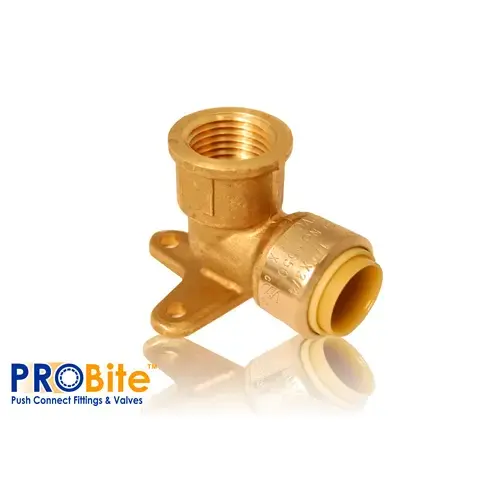 ProBite LF810FHR 1/2" x 1/2" Pipebite HY Drop Ear FNPT Elbow