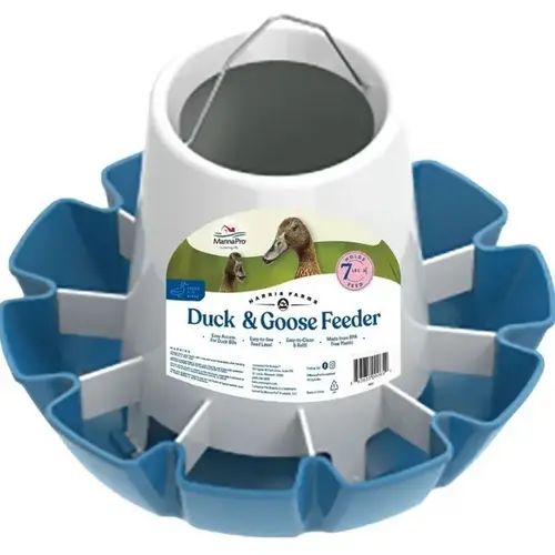 MANNA PRO PRODUCTS LLC 1031950 Duck & Goose Feeder 7 Lbs - Dark Blue