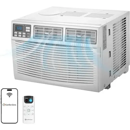 HEAT CONTROLLER CZ12759 10,000-BTU Window-Mounted Smart Wi-Fi Room Air Conditioner w/ Remote Control