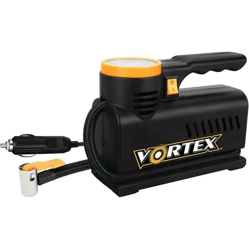 12V Compact Tire Inflator w/ LED Light