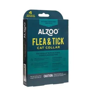 Alzoo 001-132910 Plant-Based Flea & Tick Collar for Cats