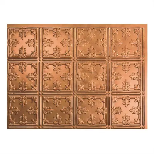 Fasade B57-31 Fasade 18.25 in. x 24.25 in. Antique Bronze Traditional Style # 10 PVC Decorative Backsplash Panel