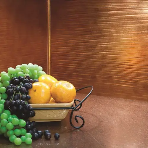 Fasade B62-31 Fasade 18.25 in. x 24.25 in. Antique Bronze Ripple PVC Decorative Backsplash Panel