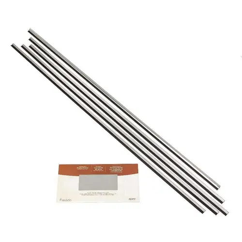 Fasade 951-08 Fasade 49 in. x 2.75 in. Brushed Aluminum Backsplash Accessory Kit