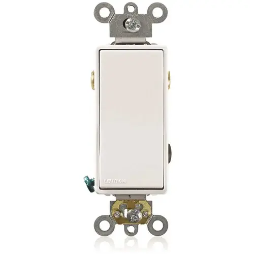 Leviton Decora Plus, Interrupteur à Bascule Bipolaire De 20 Amperes De Qualite Commerciale En Blanc