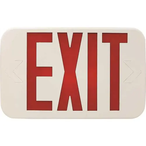 Simply Conserve LEDEXT-DF-RED/GRN-BB-US Simply Conserve LED Exit Sign With Battery Backup, Dual Sided, Red/green