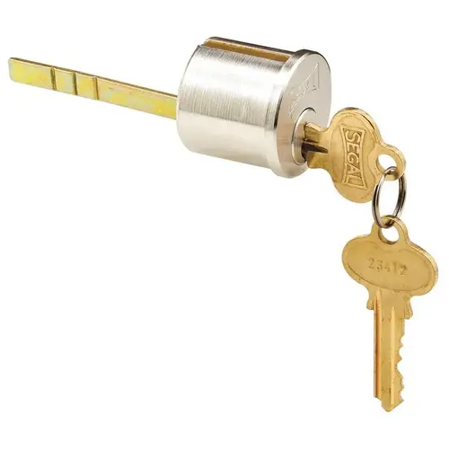 Segal SE 70008 Segal Brass Key Lock Cylinder Brushed, Chrome Finish