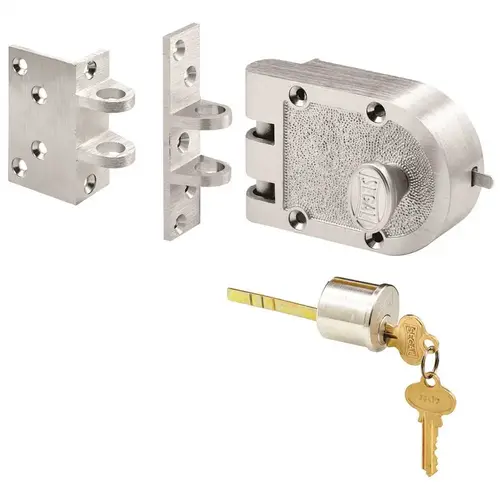 Segal SE 15332 Segal Single Cylinder Deadlock 666/667, Brushed Chrome Finish