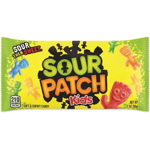Sour Patch Kids GRR30400006 Sour Patch Kids chewy Candy, Assorted, 2 Oz Bags, 24/pack