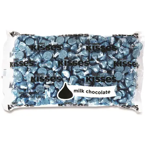 Hershey's GRR24600053 Hershey'S Kisses, Milk Chocolate, Blue Wrappers, 66.7 Oz Bag