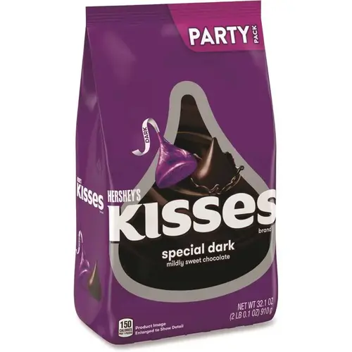 Hershey's GRR24600419 Hershey'S Kisses Special Dark Chocolate Candy, Party Pack, 32.1 Oz Bag