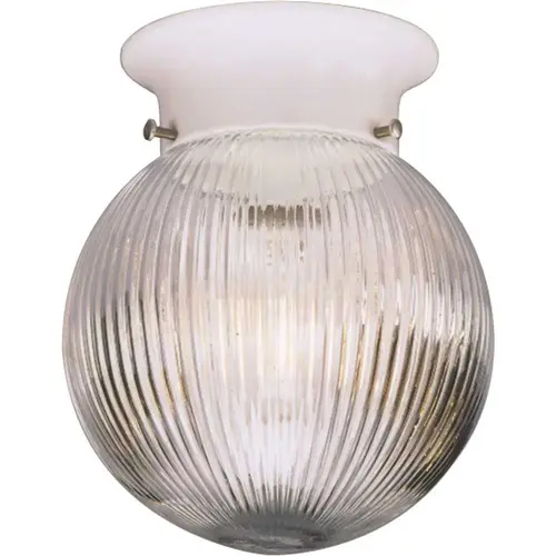 Progress Lighting P3599-30 Progress Lighting White One-Light Flush Fixture 6.375 X 7.25