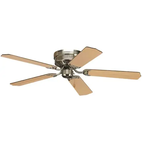 Progress Lighting P2525-09 Progress Lighting Airpro Hugger 52" 5 Reversible Blade Ceiling Fan Brush-Nickel