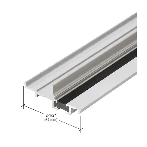 CRL-U.S. Aluminum BT84711 Door Stop Insert, Thermally Improved, Clear Anodized Class 1 - 21'-2"