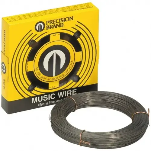 Precision Brand 21071 28 Gage, 0.071 Inch Diameter x 75 Ft. Long, High Carbon Steel, Tempered Music Wire Coil