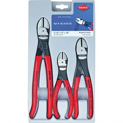 3-Piece Diagonal Cutter Set, 6 in, 8 in, 10 in