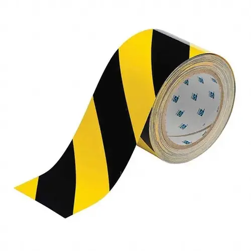 Brady 104347 Floor & Aisle Marking Tape: 3" Wide, 100 ft Long, Polyester