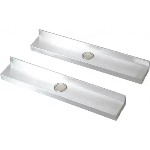 WILTON 14874 6-1/2" Jaw Width, Aluminum, Vise Jaw Cap Pair