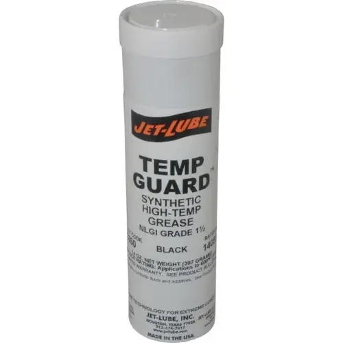 JET-LUBE 31850-XCP1 Temp-Guard  High-Temp Grease, 14 oz, Cartridge, 1.5 NLGI Black
