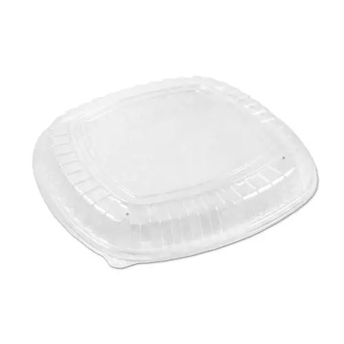 D & W Fine Pack Container Low Lid 16 Inch Dome, 50 Each