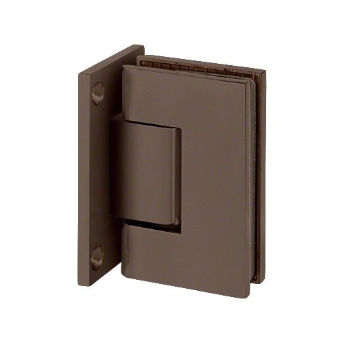 Adjustable Designer Series Wall Mount Hinge With Full Back Plate Black Nickel