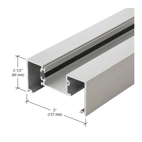 CRL-U.S. Aluminum BT81511 Open Back Vertical Mullion, Thermally Improved, Clear Anodized Class 1 - 24'-2"