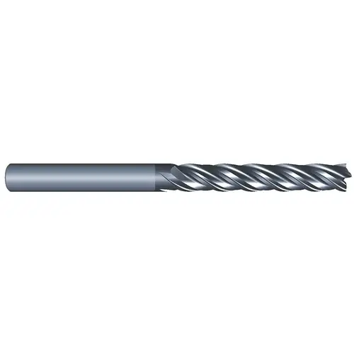 Eliminator 1010-1875-030 Corner Radius End Mill: 3/16" Dia, 1-1/8" LOC, 0.0300" Radius, 4 Flute, Solid Carbide AlCrN