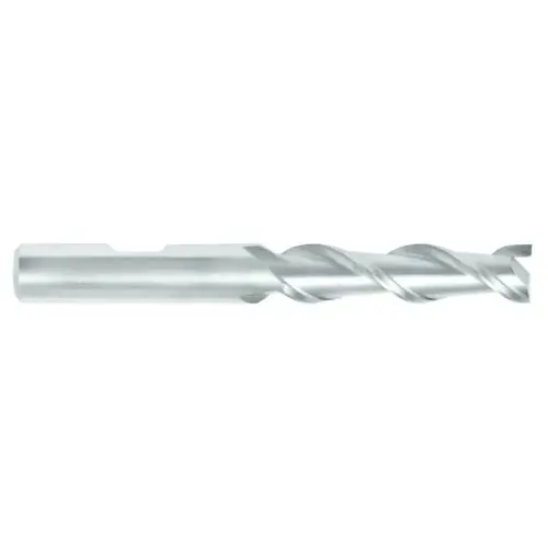 Melin Tool 10670 Square End Mill: 3/8 inch Dia, 2 inch LOC, 3/8 inch Shank Dia, 3-3/4 inch OAL, 2 Flutes, High Speed Steel