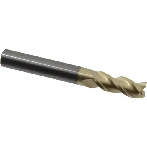 ProMax 109-02016 Square End Mill: 5/16 inch Dia, 3/4 inch LOC, 5/16 inch Shank Dia, 2-1/2 inch OAL, 3 Flutes, Solid Carbide