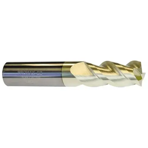 ProMax 109-01816 Square End Mill: 9/32 inch Dia, 3/4 inch LOC, 5/16 inch Shank Dia, 2-1/2 inch OAL, 3 Flutes, Solid Carbide