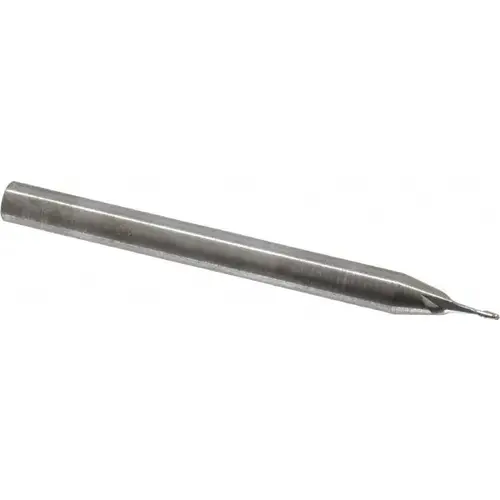 RobbJack SR-2-023 Square End Mill: 0.023 inch Dia, 0.069 inch LOC, 1/8 inch Shank Dia, 1-1/2 inch OAL, 2 Flutes, Solid Carbide