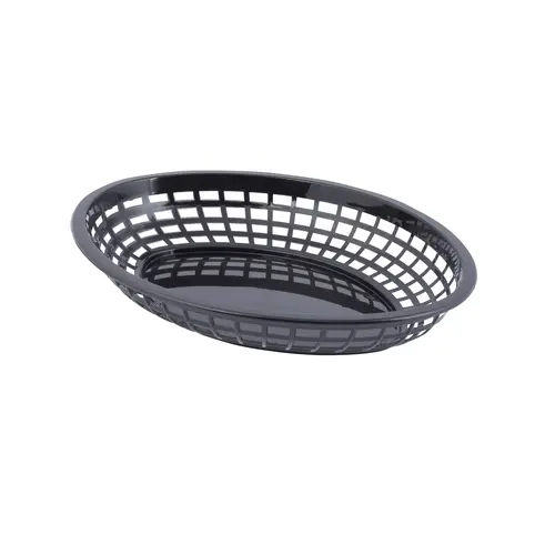 TABLECRAFT 1084BK BASKET Oval Jumbo Basket Black