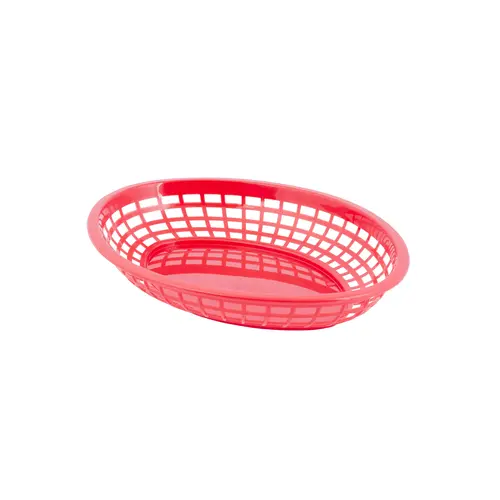 TABLECRAFT 1084R Tablecraft 11.7 Inch Red Oval Jumbo Basket, 36 Each