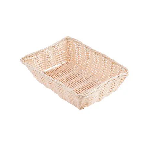 Tablecraft 9 Inch X 6 Inch X 2.5 Inch Rectangle Natural Basket, 12 Each