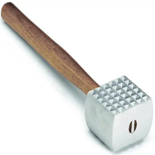 TENDERIZER MEAT ALUMINUM WOOD HANDLE