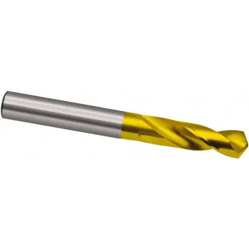 Guhring 9.00653E+12 Screw Machine Length Drill Bit: 0.5906" Dia, 118 degree, High Speed Steel Coated