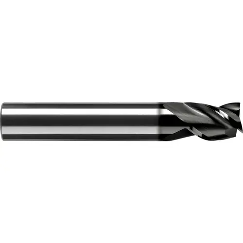 RobbJack ST-343-12-A Corner Chamfer End Mill: 3/8" Dia, 7/8" LOC, 3 Flutes, 0.0050 to 0.0070" Chamfer Width, Solid Carbide AlTiN