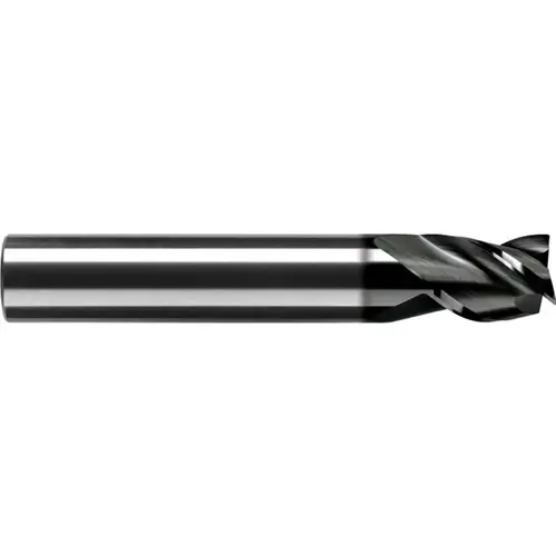 RobbJack ST-341-16-A Corner Chamfer End Mill: 1/2" Dia, 5/8" LOC, 3 Flutes, 0.0060 to 0.0090" Chamfer Width, Solid Carbide AlTiN