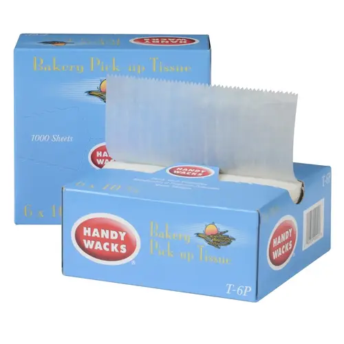 HANDY WACKS T-6P Handy Wacks Interfolded 6"X10.75" Bakery Wax, 1000 Count