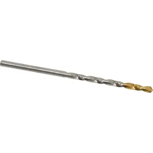 Dormer Pramet 5967026 Jobber Drill: #34, 118 deg Point, High Speed Steel TiN