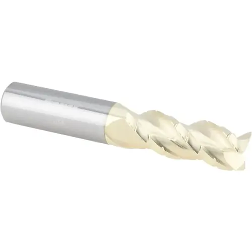 ProMax 119-03216 Roughing & Finishing End Mill: 1/2" Dia, 3 Flutes, 0.02" Corner Radius, Corner Radius End, Solid Carbide ZrN