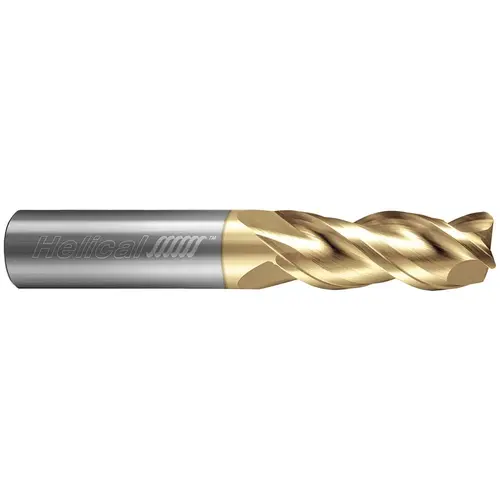 Helical Solutions 82998 Corner Radius End Mill: 1/2" Dia, 1" LOC, 0.01" Radius, 5 Flutes, Solid Carbide