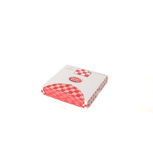 Handy Wacks 12 Inch X 12 Inch X 2.5 Inch Red Checkerboard Deli Wrap, 1000 Count