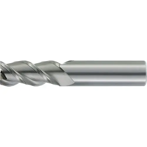 Kennametal 3658864 Corner Radius End Mill: 3/4" Dia, 3" LOC, 0.06" Radius, 3 Flutes, Solid Carbide Bright/Uncoated