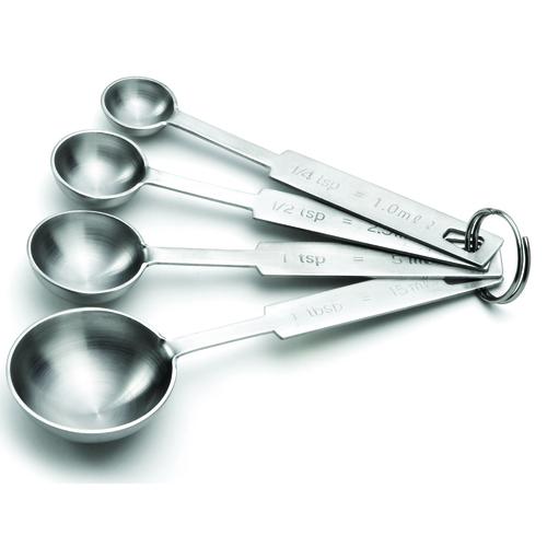 Tablecraft Premium 4 Piece Measuring Spoon Set, 1 Set