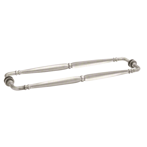 Satin Nickel Victorian Style 18" Back-to-Back Towel Bar