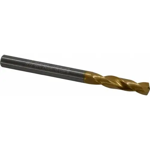 Guhring 9012420055600 Screw Machine Length Drill Bit: 0.2188" Dia, 140 degree, Solid Carbide Coated